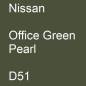 Preview: Nissan, Office Green Pearl, D51.